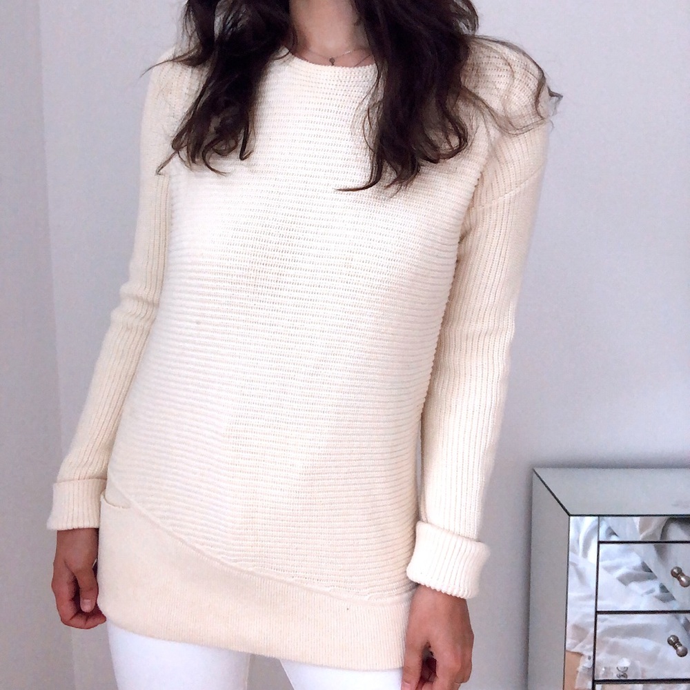 NFP Cream Sweater 100% Cotton Sweater in SZ Small